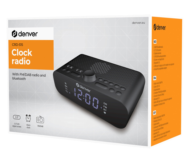 Denver Radiobudzik Denver CRD-515 z Bluetooth - 1535088 - zdjęcie 7